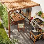 Cuisine extérieur avec pergola