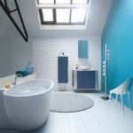 Votre salle de bain bleu