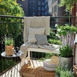 Balcon avec verdure 